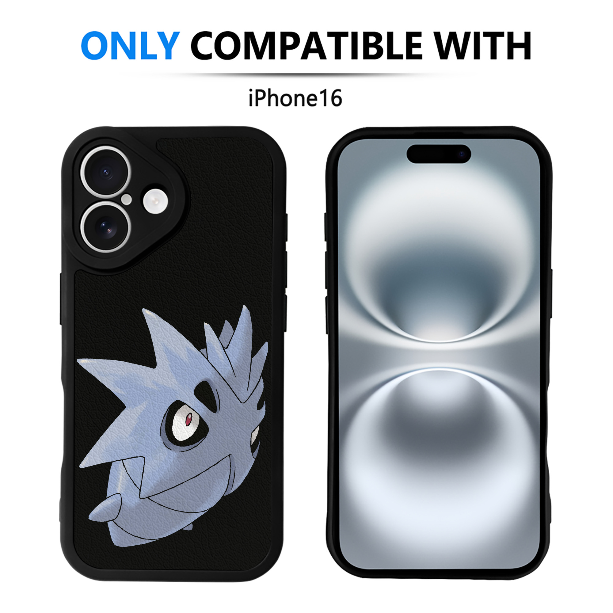 （画像用） ポケットモンスター Pokémon 【iPhone 16シリーズ対応】シリコンスマホケース（レザー調） 材質：シリコン